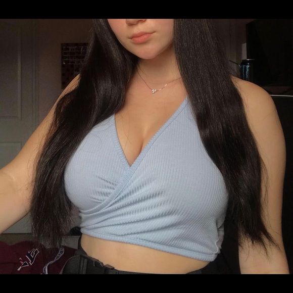 blue crossed tank top - Picture 1 of 1